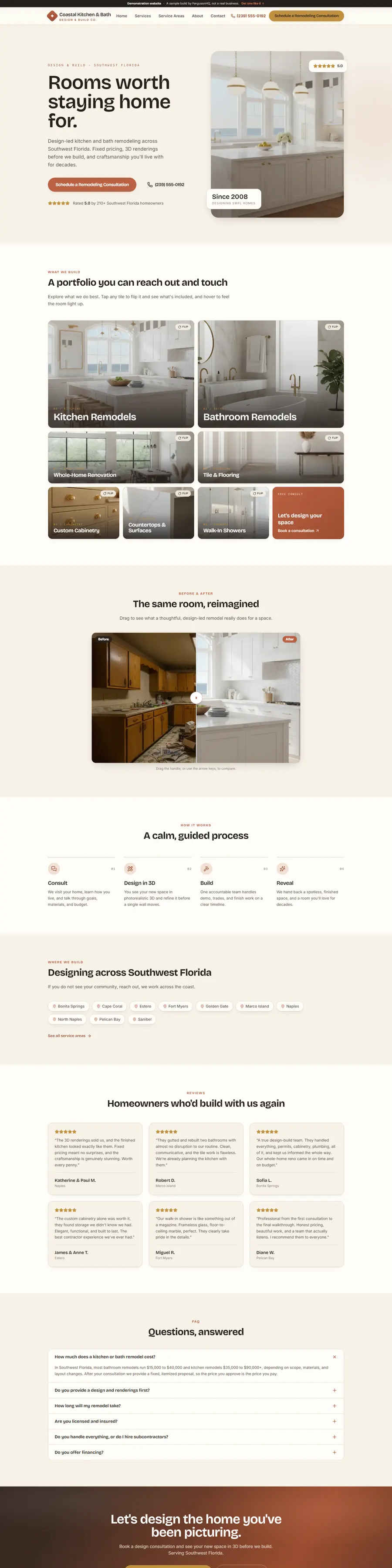 Coastal Kitchen & Bath Co. website